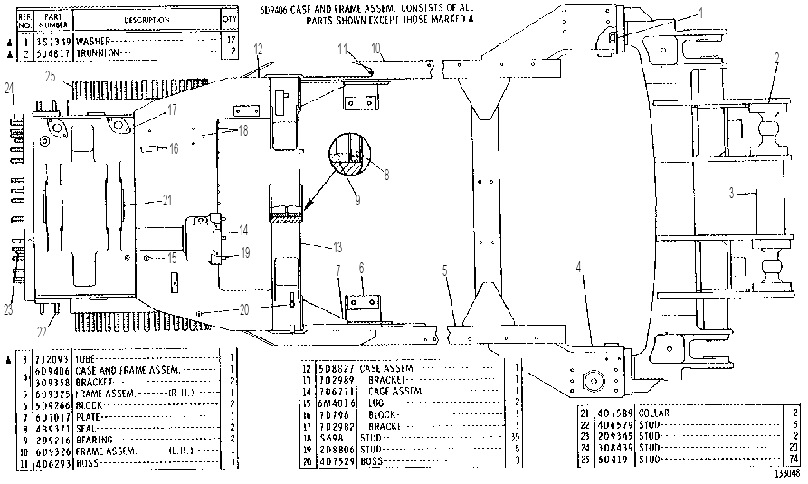 DIFFERENTIAL CASE AND FRAME ASSEMBLY 7D7576 CAT