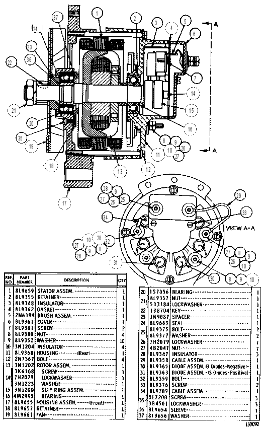 ALTERNATOR AS-CHARGING 2N6398 CAT