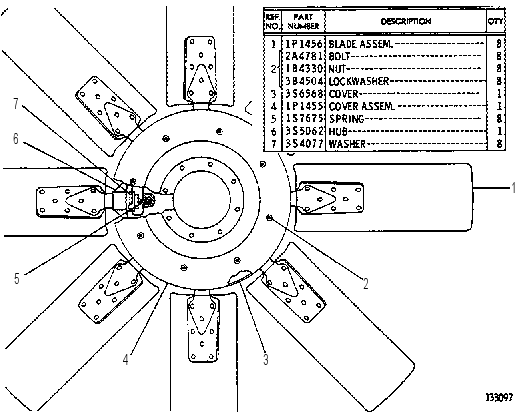 FAN ASSEMBLY 9S6716 CAT