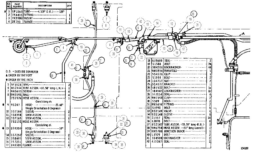 BRAKE LINES GROUP 8S4523 CAT