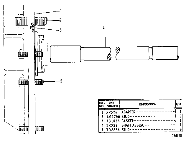 MODIFICATION 2P3444 CAT