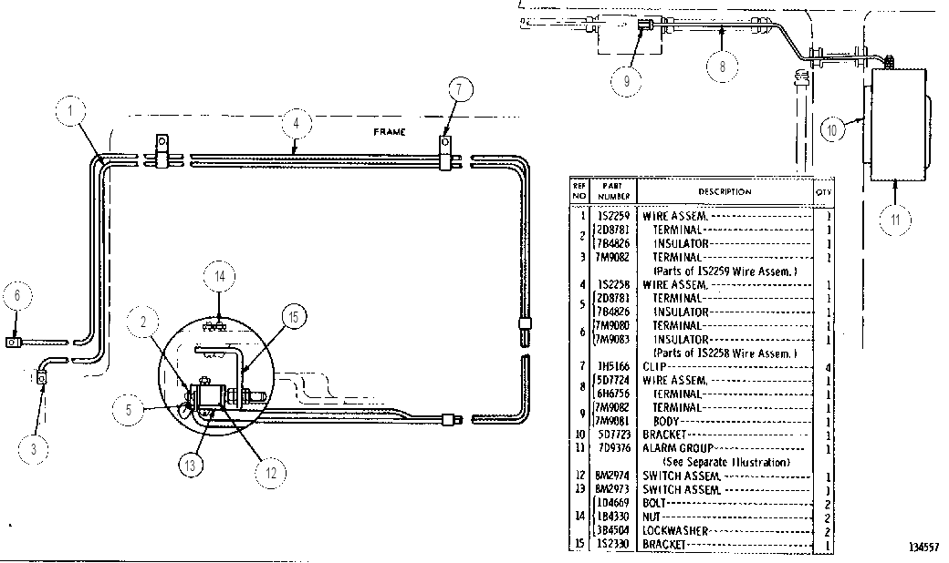 BACK-UP WARNING GROUP 7M6371 CAT