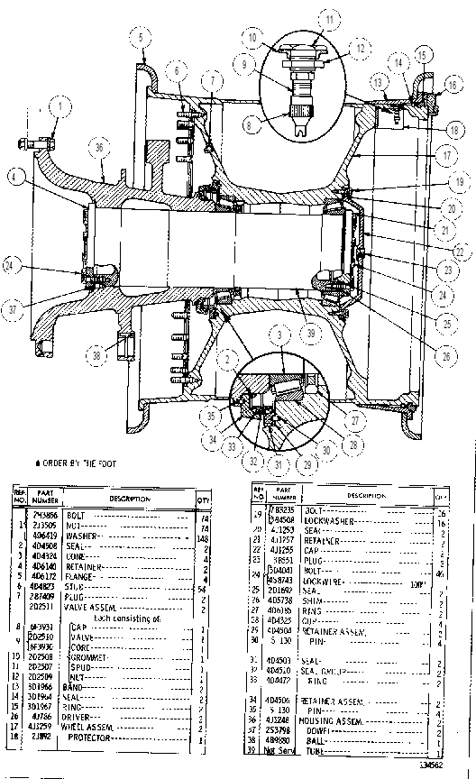 WHEEL & AXLE GP 4J1261 CAT
