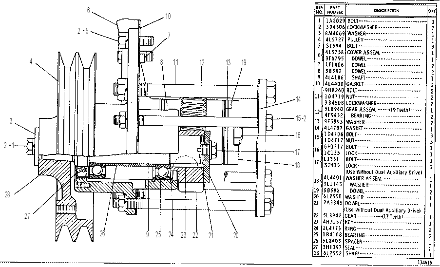 AUXILIARY DRIVE GROUP 2N6494 CAT