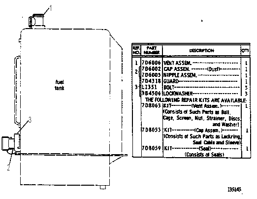 FAST FILL FUEL ADAPTER GROUP 7D8940 CAT