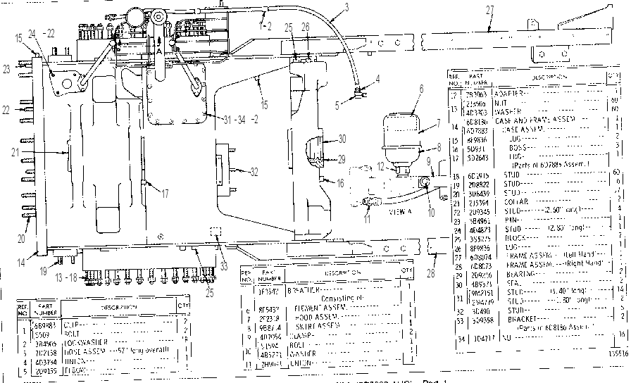 DIFFERENTIAL CASE AND COVERS GROUP 6D8380 CAT