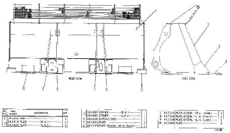 BUCKET ASSEMBLY 8K7190 CAT