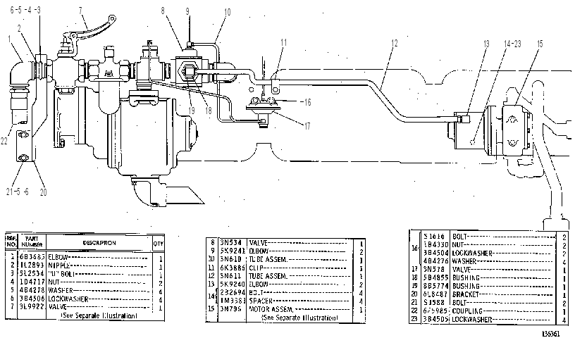MOTOR GP-AIR START & PRELUBE 3N0969 CAT