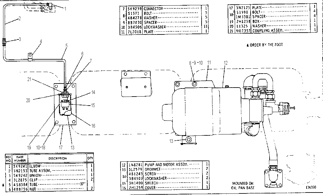 PRELUBRICATION OIL PUMP GROUP 3N2664 CAT