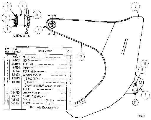 APRON GROUP 6J5097 CAT