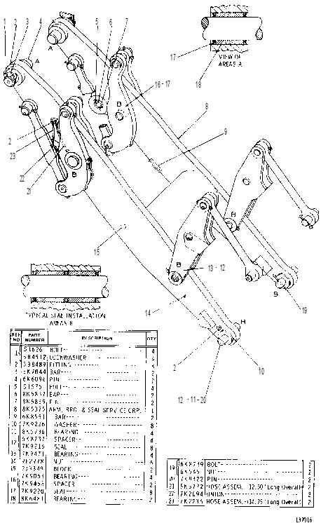 BUCKET CONTROL GROUP 8K5840 CAT