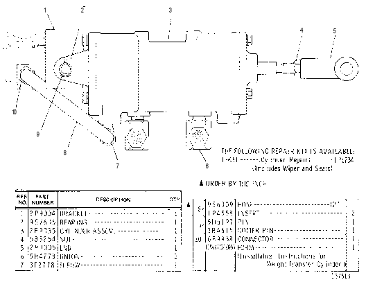 AIR CYLINDER GROUP 2P9073 CAT