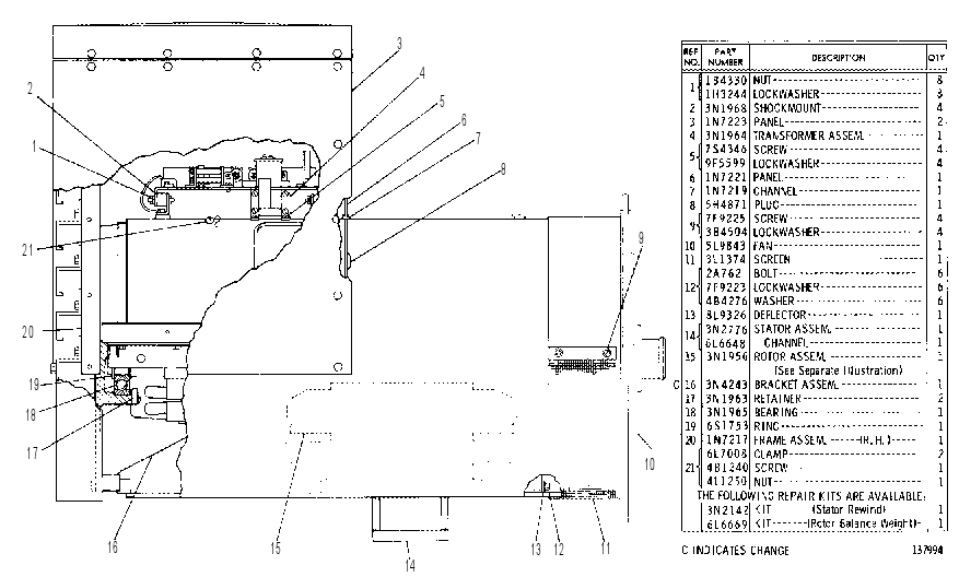 GENERATOR ASSEMBLY 5N0023 CAT