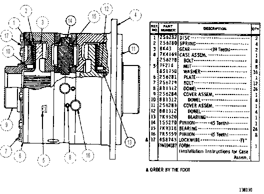 DIFFERENTIAL AND GEAR GROUP 8K0054 CAT