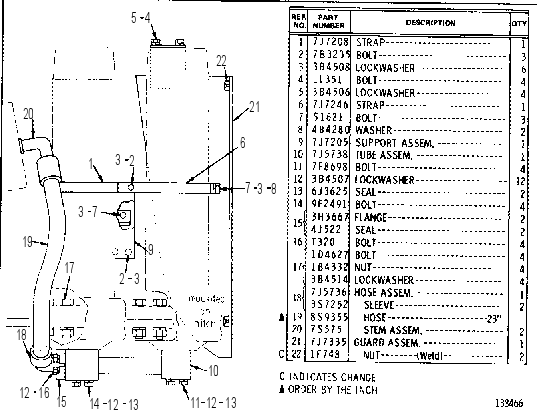 ACCUMULATOR LINES 7J4905 CAT