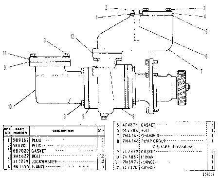AUXILIARY PUMP GROUP 2N6493 CAT