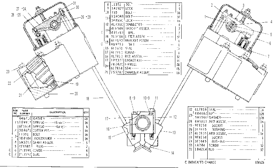 Головка блока с клапанным механизмом 6L9296 CAT