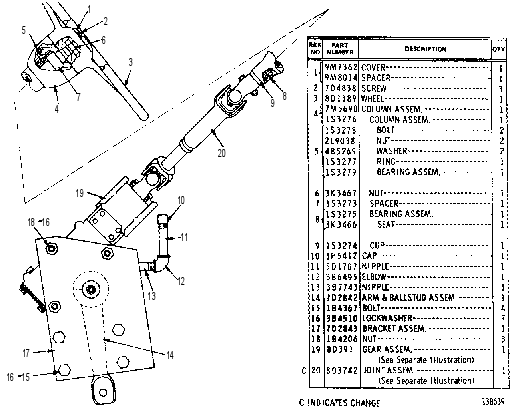 STEERING GEAR 7D2880 CAT