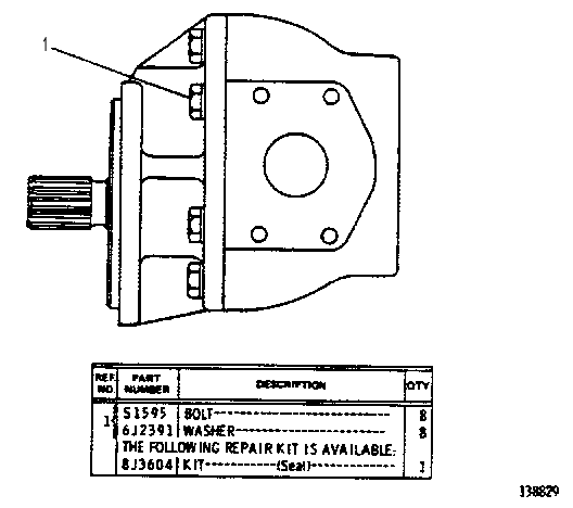 GEAR PUMP GROUP 8J5983 CAT