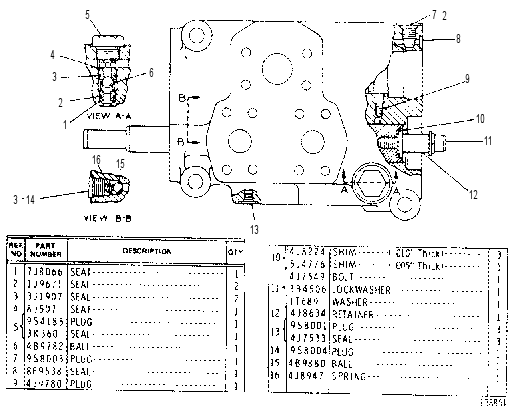 Клапан 8J1931 CAT