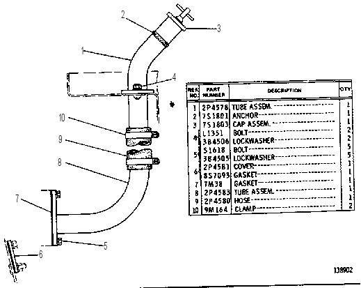 OIL FILLER GROUP 2P4576 CAT