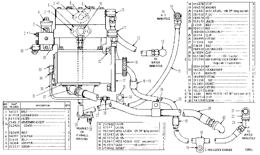 AIR COMPRESSOR 7S5809 CAT