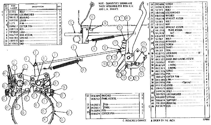 BRAKE GROUP 5K6170 CAT