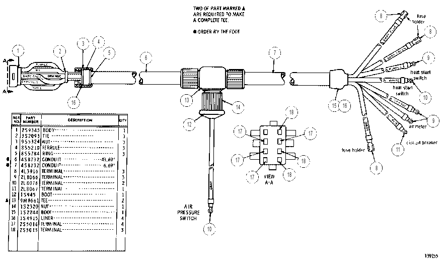 WIRING HARNESS ASSEMBLY 2P9354 CAT