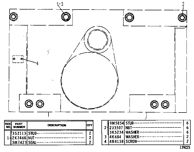 MOUNTING GP-WINCH 1P8951 CAT