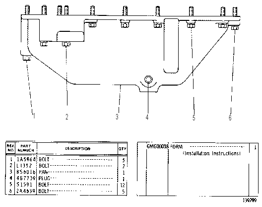 OIL PAN SERVICE GROUP 9S3106 CAT