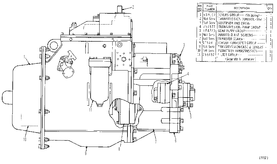TRANSMISSION ARRANGEMENT 2P4361 CAT
