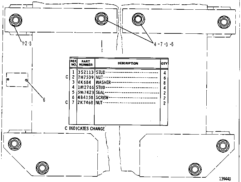 MOUNTING GP-WINCH 1P7525 CAT