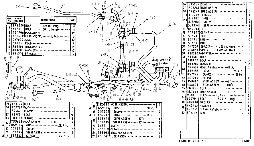 STEERING LINES GROUP 8K0031 CAT