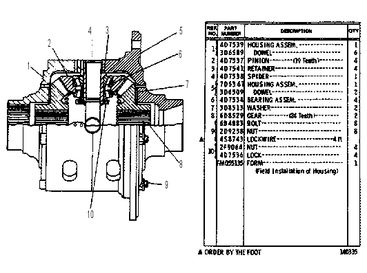 DIFFERENTIAL GROUP 8D5720 CAT