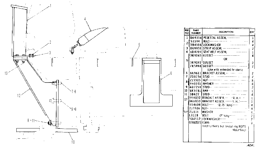 CONVERSION MOUNTING GROUP 9K6932 CAT