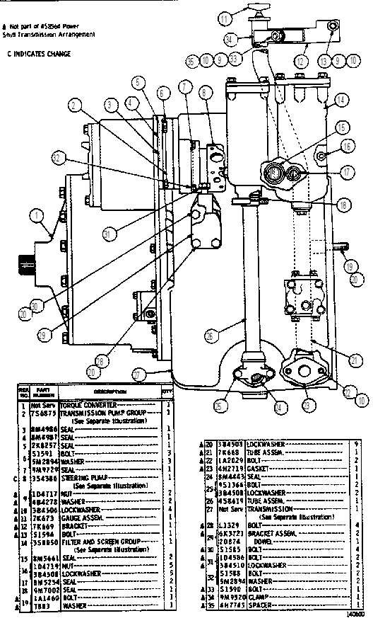 TRANSMISSION ARRANGEMENT 4S8564 CAT