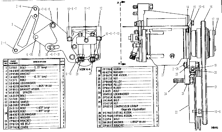 REFRIGERANT COMPRESSOR GROUP 2P8713 CAT