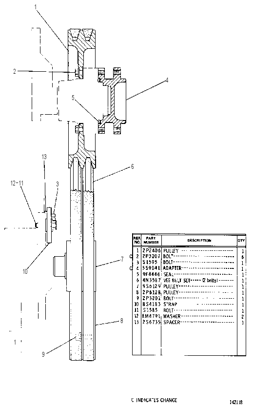 PULLEY GROUP 2P8606 CAT