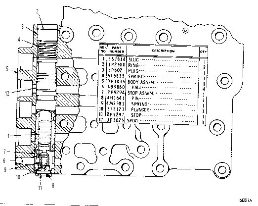 GOVERNOR CUTOFF VALVE GROUP 3P3036 CAT