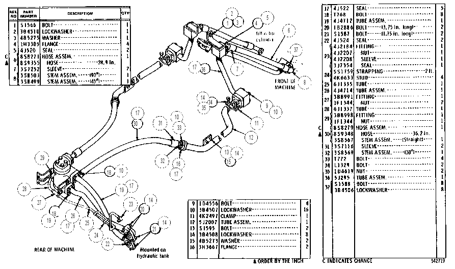 Гидравлические трубопроводы 4J9006 CAT