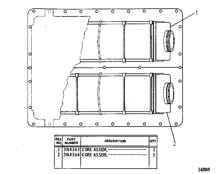 AFTERCOOLER GP-SEA WATER 3N6620 CAT