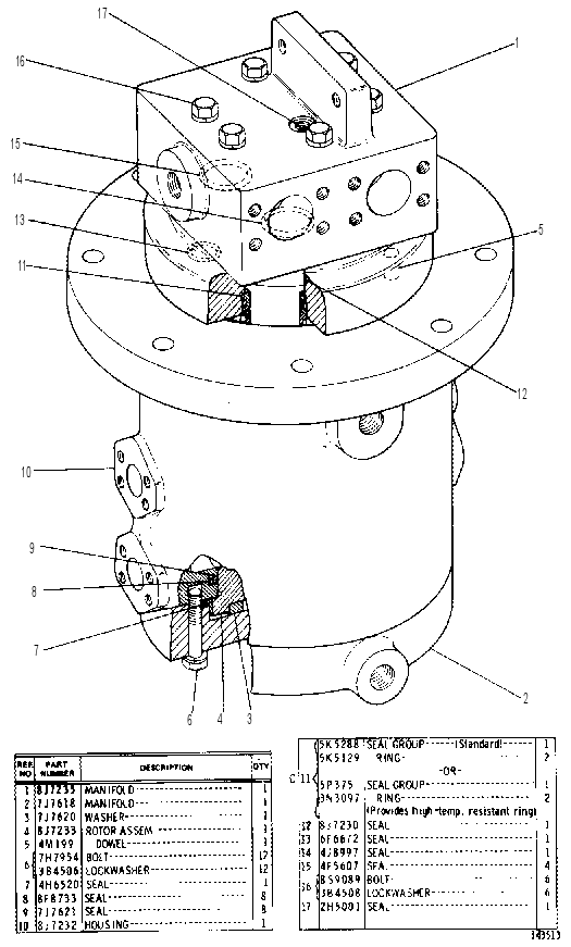 SWIVEL GROUP 8J7231 CAT