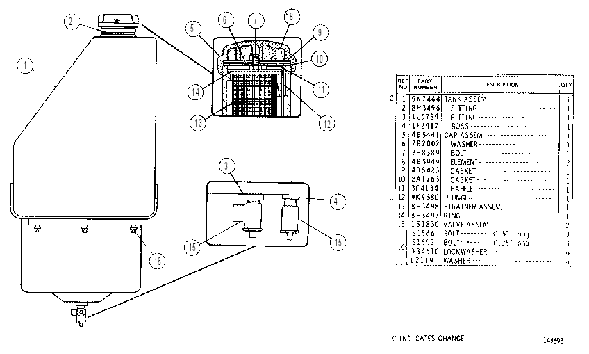 FUEL OIL TANK 9K0246 CAT
