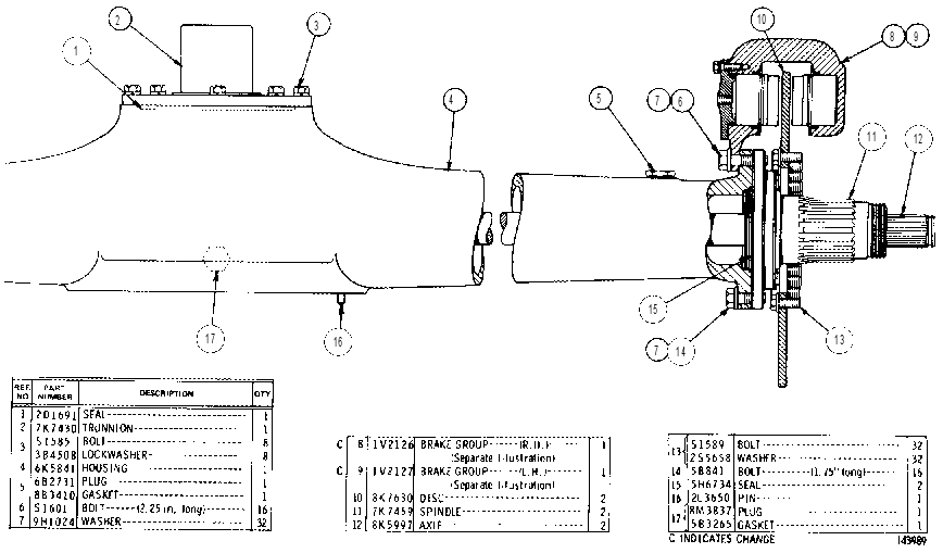 BRAKE & AXLE GP 8K6003 CAT
