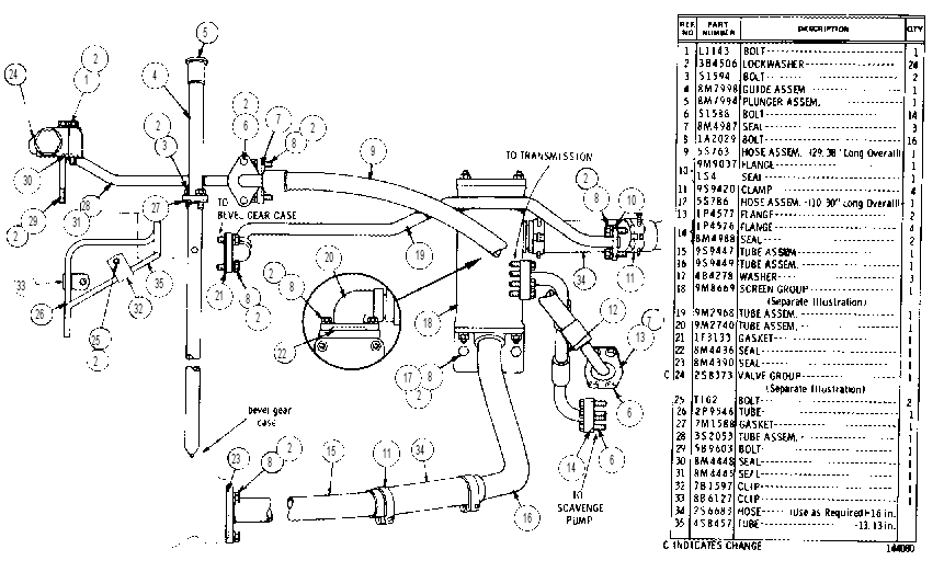 TRANSMISSION AND STEERING CLUTCH OIL SYSTEM 7S1600 CAT