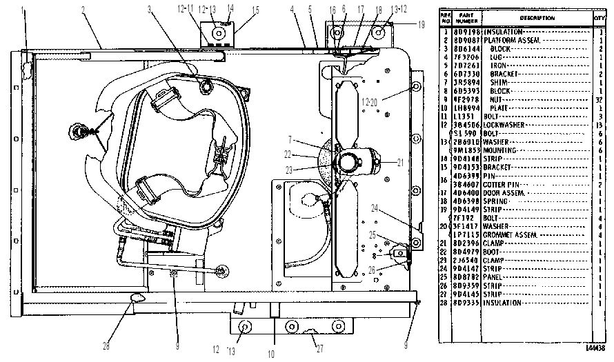 SEAT FRAME AND PLATFORM 8D9310 CAT