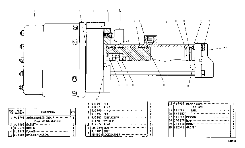 BRAKE CYLINDER GROUP 9J1254 CAT