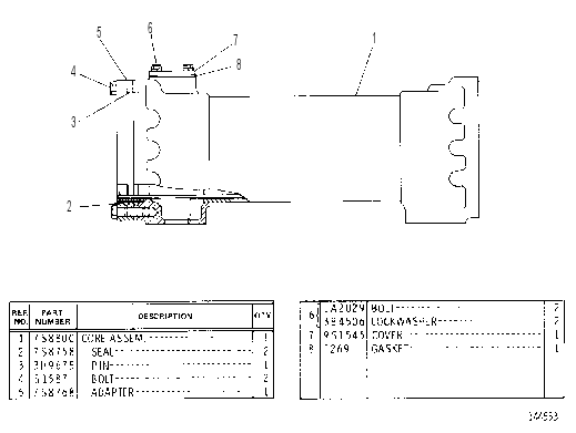 OIL COOLER GROUP 4N5525 CAT