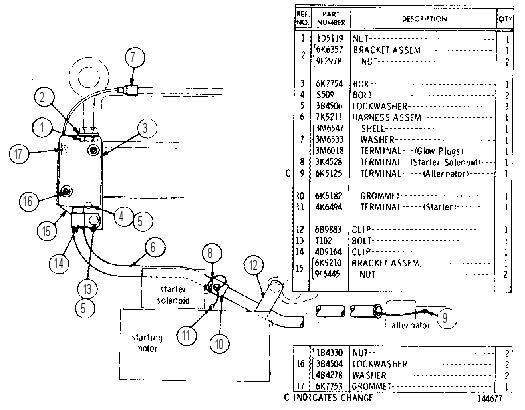 ENGINE WIRING 6K6354 CAT
