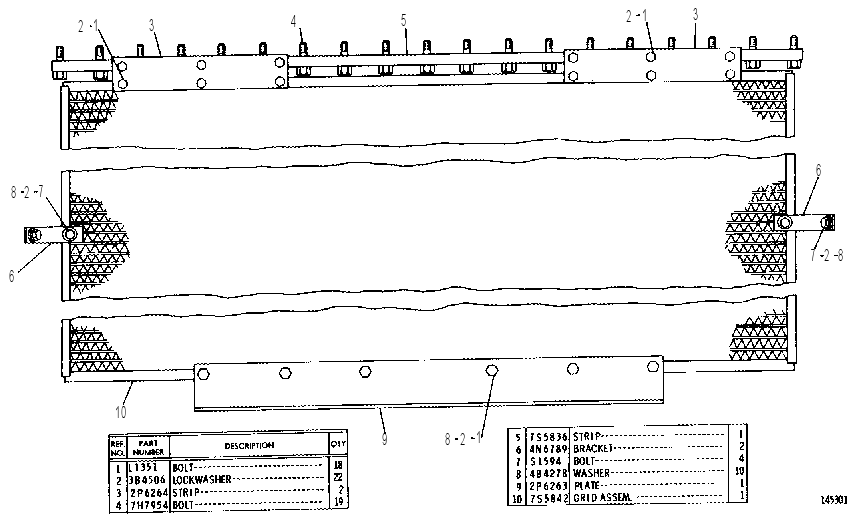 SAND BLAST GRID GROUP 4N6825 CAT